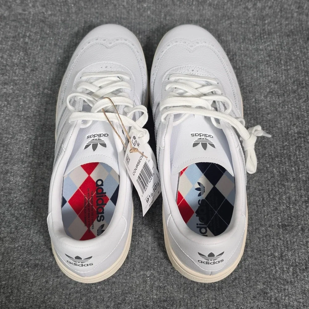 Adidas Coursecup Spikeless Golf Shoes White Leather IH2264 Mens 9.5 Womens 10.5